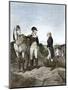 First Meeting of George Washington and Alexander Hamilton, Wearing Continental Army Uniforms-null-Mounted Giclee Print