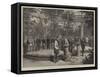 First Meeting of the Crown Prince of Austria and Princess Stephanie at Laeken, Brussels-null-Framed Stretched Canvas