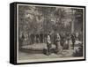 First Meeting of the Crown Prince of Austria and Princess Stephanie at Laeken, Brussels-null-Framed Stretched Canvas