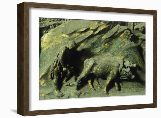 First Mens' Work, Panel-Lorenzo Ghiberti-Framed Giclee Print