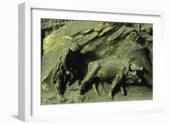 First Mens' Work, Panel-Lorenzo Ghiberti-Framed Giclee Print