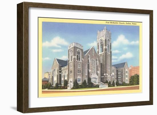 First Methodist Church, Dallas-null-Framed Art Print