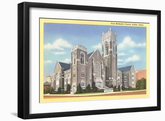 First Methodist Church, Dallas-null-Framed Art Print