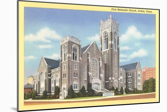 First Methodist Church, Dallas-null-Mounted Art Print