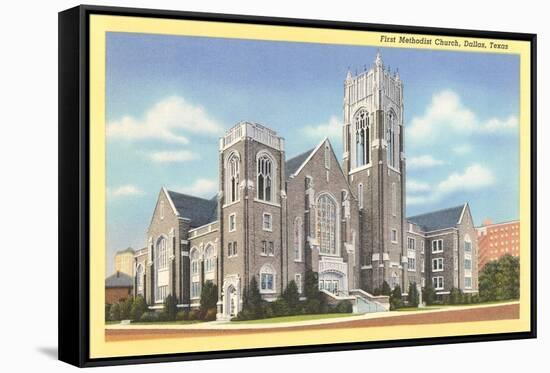 First Methodist Church, Dallas-null-Framed Stretched Canvas