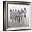 First Miss Universe Contest Contestants Wearing Bathing Suits, Long Beach, CA, 1952-George Silk-Framed Photographic Print