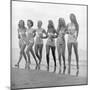First Miss Universe Contest Contestants Wearing Bathing Suits, Long Beach, CA, 1952-George Silk-Mounted Photographic Print