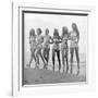 First Miss Universe Contest Contestants Wearing Bathing Suits, Long Beach, CA, 1952-George Silk-Framed Photographic Print