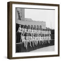 First Miss Universe Contest, Long Beach, CA, 1952-George Silk-Framed Photographic Print