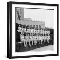 First Miss Universe Contest, Long Beach, CA, 1952-George Silk-Framed Photographic Print