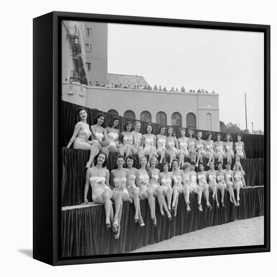First Miss Universe Contest, Long Beach, CA, 1952-George Silk-Framed Stretched Canvas