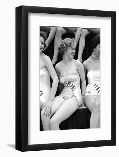 First Miss Universe Contest. Miss France and Miss Israel. Long Beach, California 1952-George Silk-Framed Premium Photographic Print