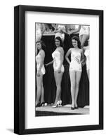 First Miss Universe Contest, Miss Venezuela and Miss Canada, Long Beach, CA, 1952-George Silk-Framed Photographic Print