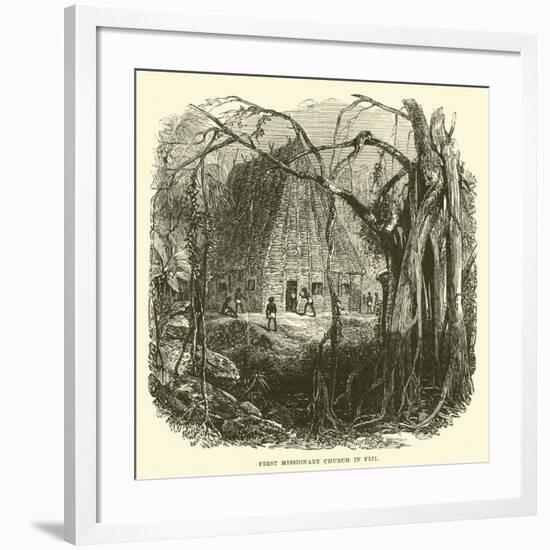 First Missionary Church in Fiji-null-Framed Giclee Print