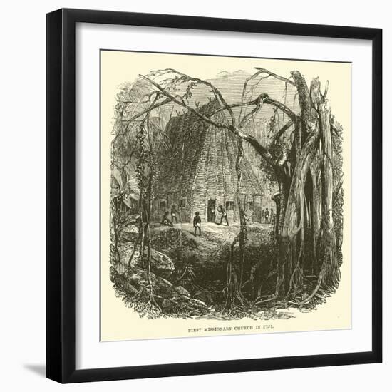 First Missionary Church in Fiji-null-Framed Giclee Print