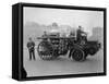 First motorized fire engine Photograph - Seattle, WA-Lantern Press-Framed Stretched Canvas