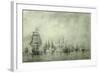 First Naval Battle. Naum Senyavin, 1865-1866-Alexei Petrovich Bogolyubov-Framed Giclee Print