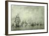 First Naval Battle. Naum Senyavin, 1865-1866-Alexei Petrovich Bogolyubov-Framed Giclee Print