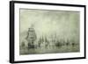 First Naval Battle. Naum Senyavin, 1865-1866-Alexei Petrovich Bogolyubov-Framed Giclee Print