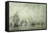 First Naval Battle. Naum Senyavin, 1865-1866-Alexei Petrovich Bogolyubov-Framed Stretched Canvas