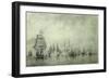 First Naval Battle. Naum Senyavin, 1865-1866-Alexei Petrovich Bogolyubov-Framed Giclee Print