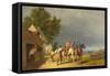 First News of the Battle of Lexington, 1847-William Tylee Ranney-Framed Stretched Canvas