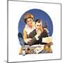 First of the Month (or Family Paying Bills)-Norman Rockwell-Mounted Giclee Print