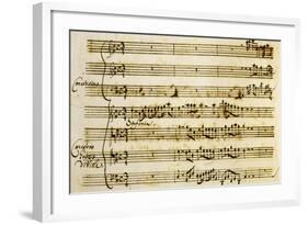 First Page of Cantata for Holy Christmas-Alessandro Stradella-Framed Giclee Print