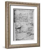 'First Page of 'The Armenian' Letters', 1928-Leonardo Da Vinci-Framed Giclee Print