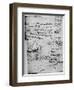 'First Page of 'The Armenian' Letters', 1928-Leonardo Da Vinci-Framed Giclee Print