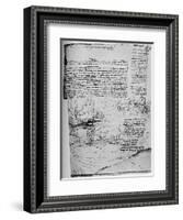 'First Page of 'The Armenian' Letters', 1928-Leonardo Da Vinci-Framed Giclee Print