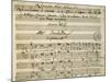 First Page of the Sheet Music of Il Trespolo Tutore-null-Mounted Giclee Print