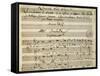 First Page of the Sheet Music of Il Trespolo Tutore-null-Framed Stretched Canvas