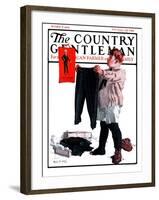 "First Pair of Long Pants," Country Gentleman Cover, October 6, 1923-Angus MacDonall-Framed Giclee Print