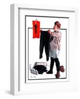 "First Pair of Long Pants,"October 6, 1923-Angus MacDonall-Framed Giclee Print