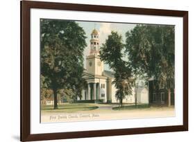 First Parish Church, Concord-null-Framed Art Print