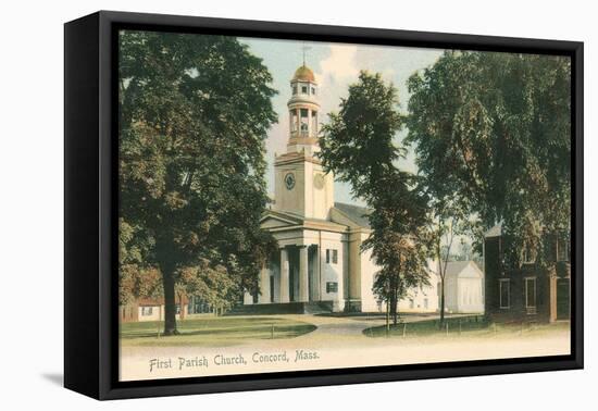 First Parish Church, Concord-null-Framed Stretched Canvas