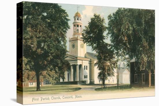 First Parish Church, Concord-null-Stretched Canvas