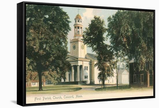 First Parish Church, Concord-null-Framed Stretched Canvas