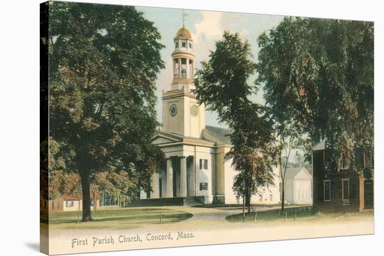 First Parish Church, Concord-null-Stretched Canvas