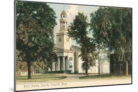 First Parish Church, Concord-null-Mounted Art Print