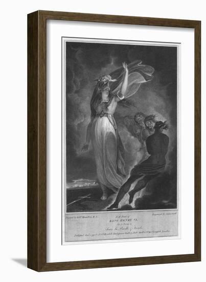 'First part of King Henry VI. Act 5. Scene 4. Joan la Pucelle & Fiends', 1795-Anker Smith-Framed Giclee Print