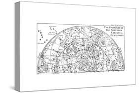 First Part of the Star Chart of the Northern Celestial Hemisphere Showing Constellations, 1747-null-Stretched Canvas