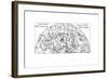 First Part of the Star Chart of the Southern Celestial Hemisphere Showing Constellations, 1747-null-Framed Giclee Print