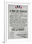 First Poster for the 18th June 1940 Address by General Charles De Gaulle-null-Framed Giclee Print