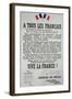 First Poster for the 18th June 1940 Address by General Charles De Gaulle-null-Framed Giclee Print