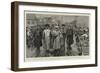 First Prisoners of War, Bulgarian Soldiers Brought under Guard into Belgrade-Frederic Villiers-Framed Giclee Print