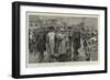 First Prisoners of War, Bulgarian Soldiers Brought under Guard into Belgrade-Frederic Villiers-Framed Giclee Print