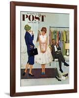 "First Prom Dress" Saturday Evening Post Cover, April 18, 1959-Kurt Ard-Framed Giclee Print