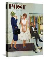 "First Prom Dress" Saturday Evening Post Cover, April 18, 1959-Kurt Ard-Stretched Canvas